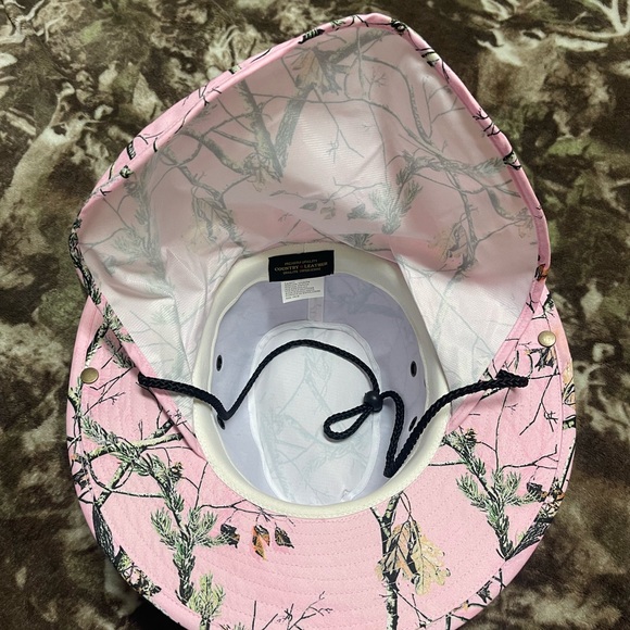 Pink Camouflage Wide Brim Hat - Picture 4 of 11